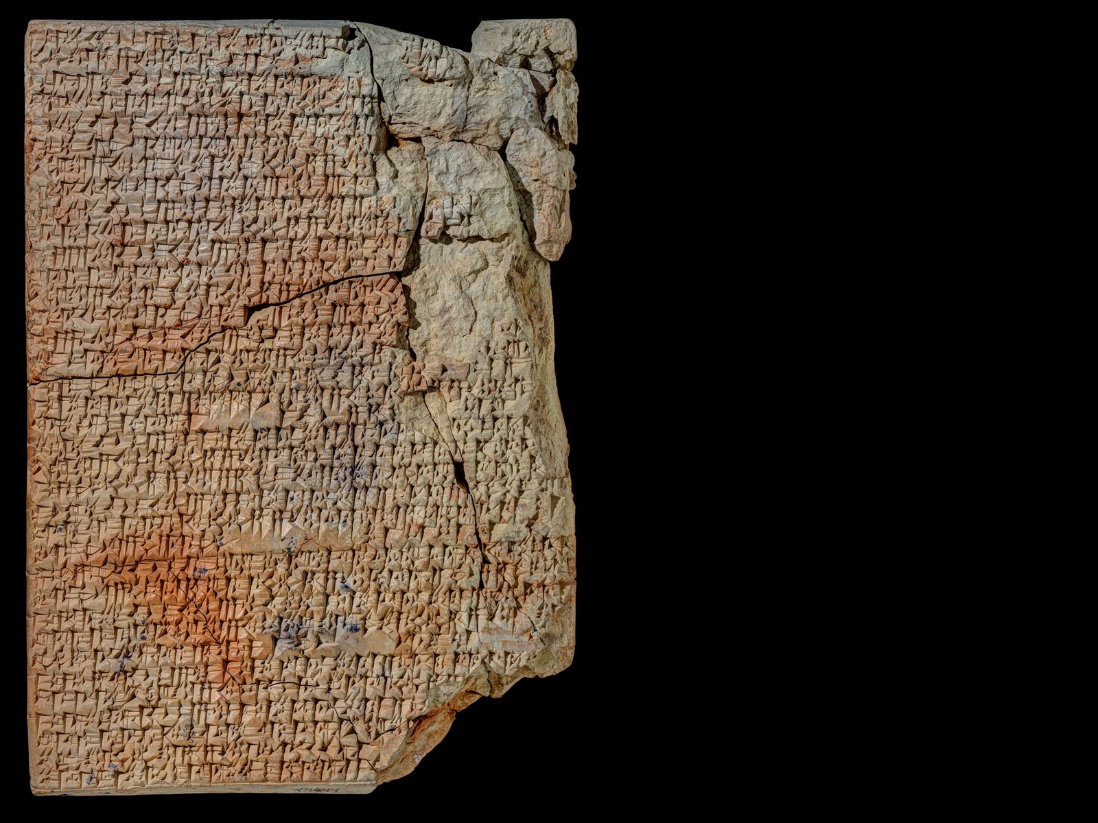 The actual Babylonian culinary tablet YBC 4644, with recipes for 25 stews — Yale Babylonian Collection / CDLI. YBC 4644, YPM BC 018709, Old Babylonian culinary tablet. Original photograph resized.