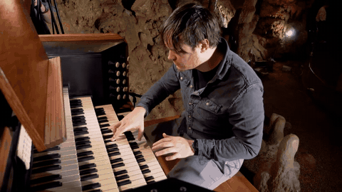 Sound on: a real performance on the Great Stalacpipe Organ — Rob Scallon / Luray Caverns. Documentary performance excerpt, unchanged sound and playback speed.