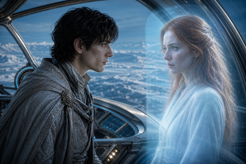 He crossed the lifeless world beneath him, following Eva's presence instead of any map.