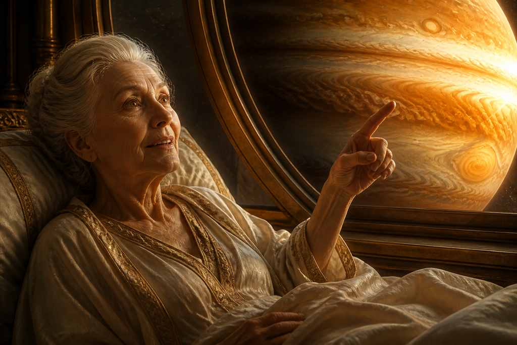 Her faint voice promised that humanity's light had moved beyond this world.