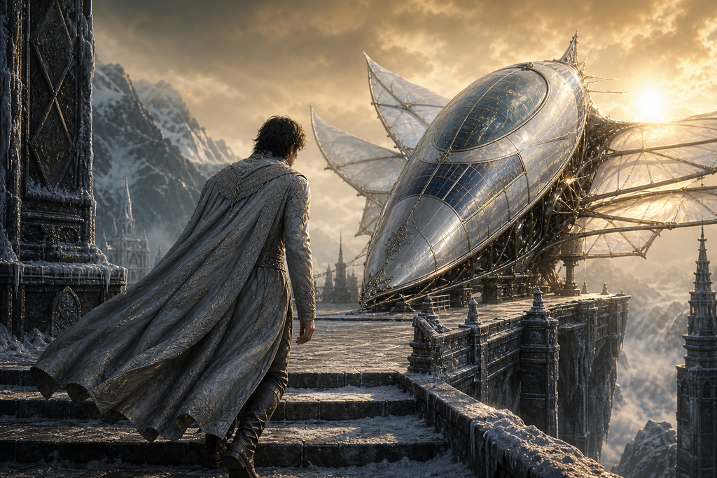 That silent call pulled Omegar toward the abandoned airship platform.
