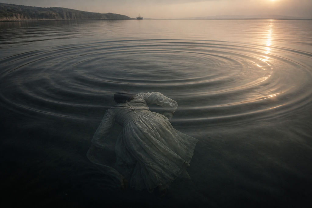 The sea received Natalie Brande without a sound.