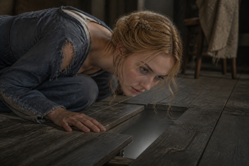 Oliva dropped the receiver and crouched beside a gap between the floorboards.