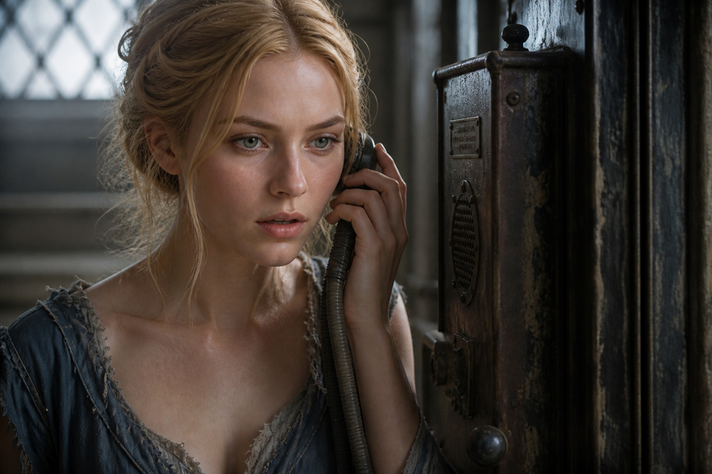 A priest's thin voice crackled through static and read unfamiliar names, then he described her golden hair.