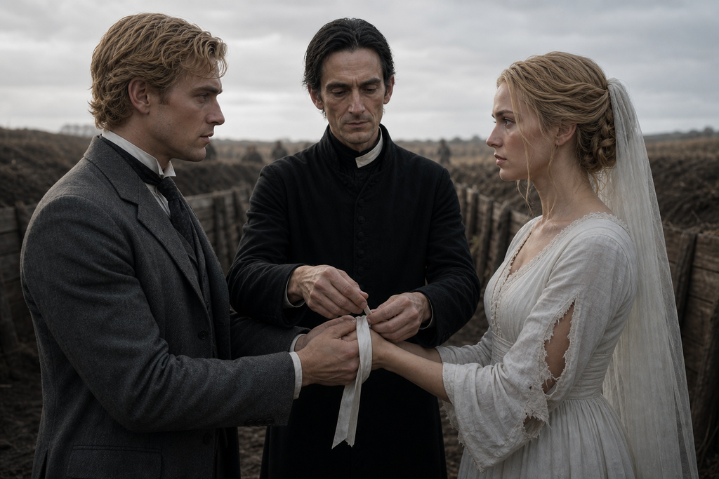 Homo wrapped the prayer book's ribbon around their joined hands, though iron still divided them.