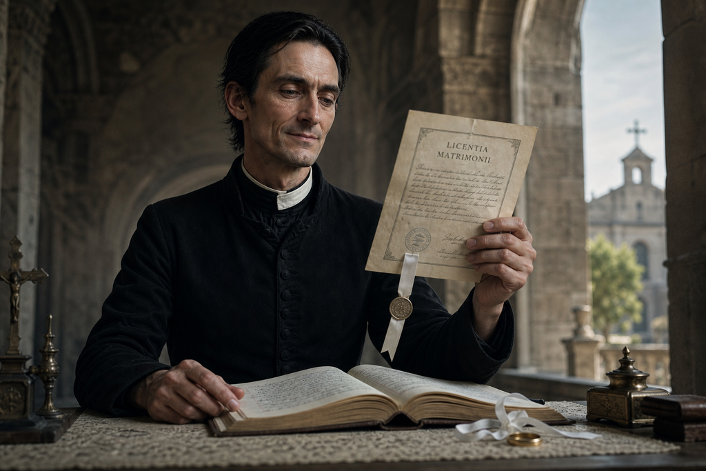 The fake priest had made a real marriage.