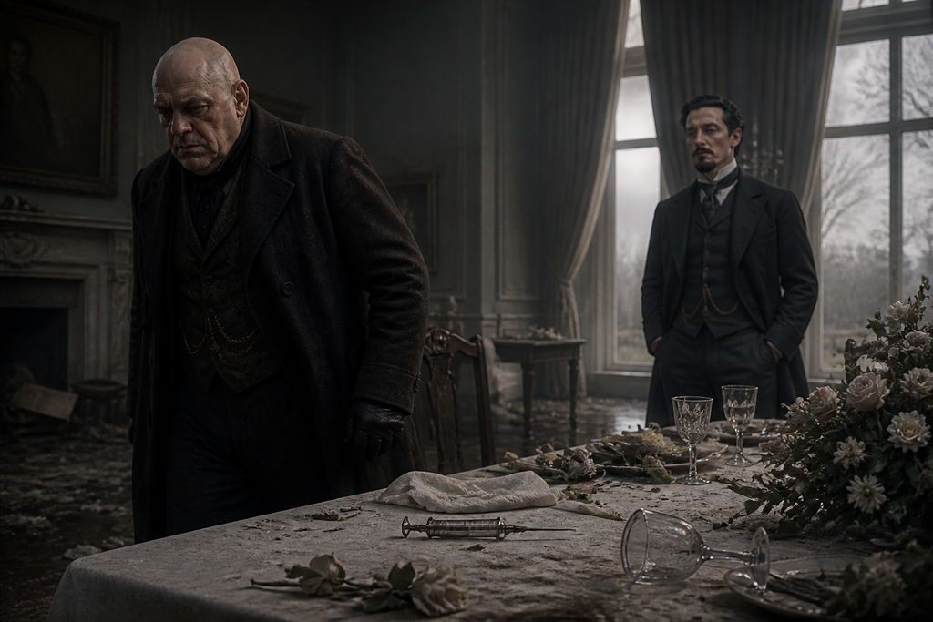 Milsom backed away from him, suddenly unwilling to share a ruined plan.