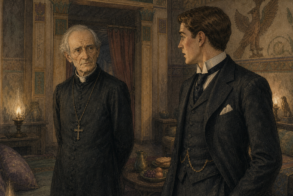 Reverend Winward's grave eyes stopped Thomas's celebration.