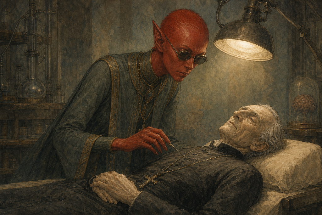 Zumeena went to claim Reverend Winward, only to find the gentle clergyman dead beyond her instruments.