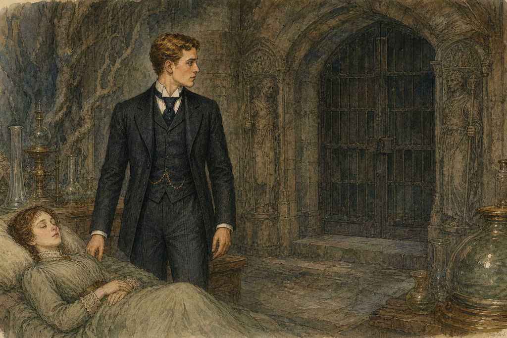 But he drew back; he could not destroy the life he had sworn to protect, and waited for Zumeena.