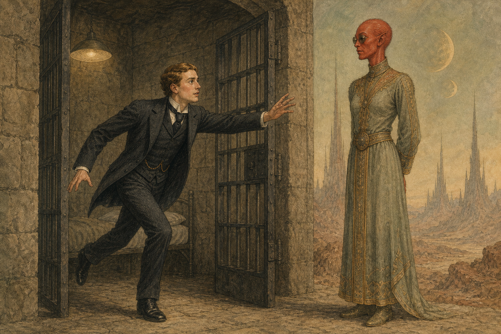 When Zumeena returned and opened the cell, Thomas sprang from despair into the one chance her nearness offered.