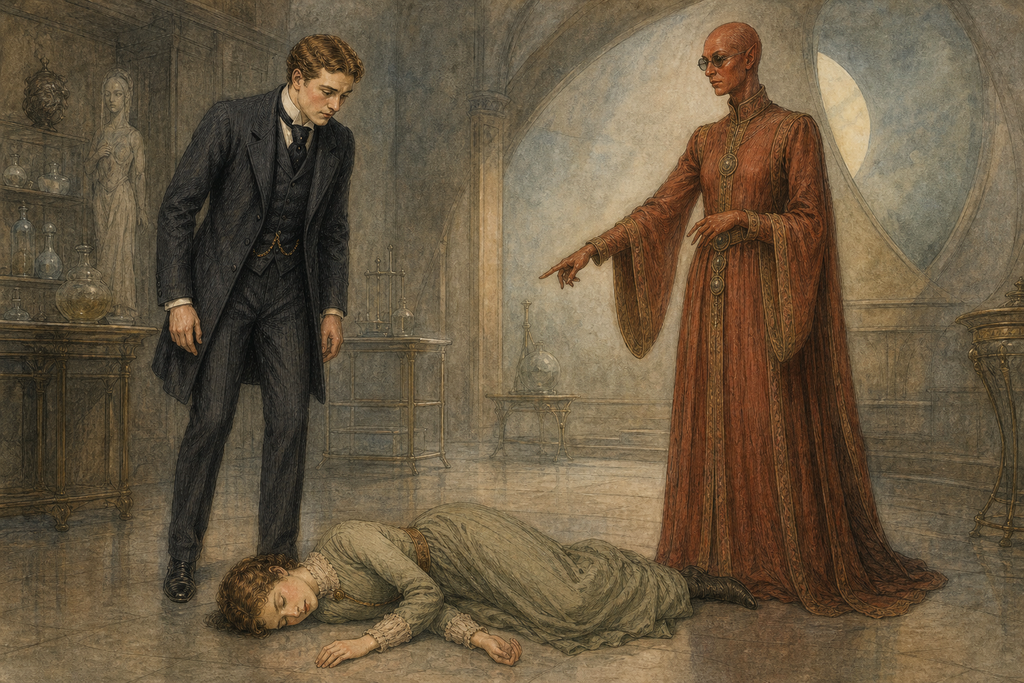 Then Zumeena indicated Phyllis, unconscious on the floor, and explained that drugs had emptied her of Earth, Thomas, and marriage.