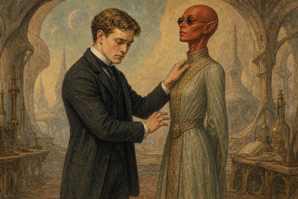 His fingers tightened, but her fearless stillness made violence useless, and Thomas slowly released her.
