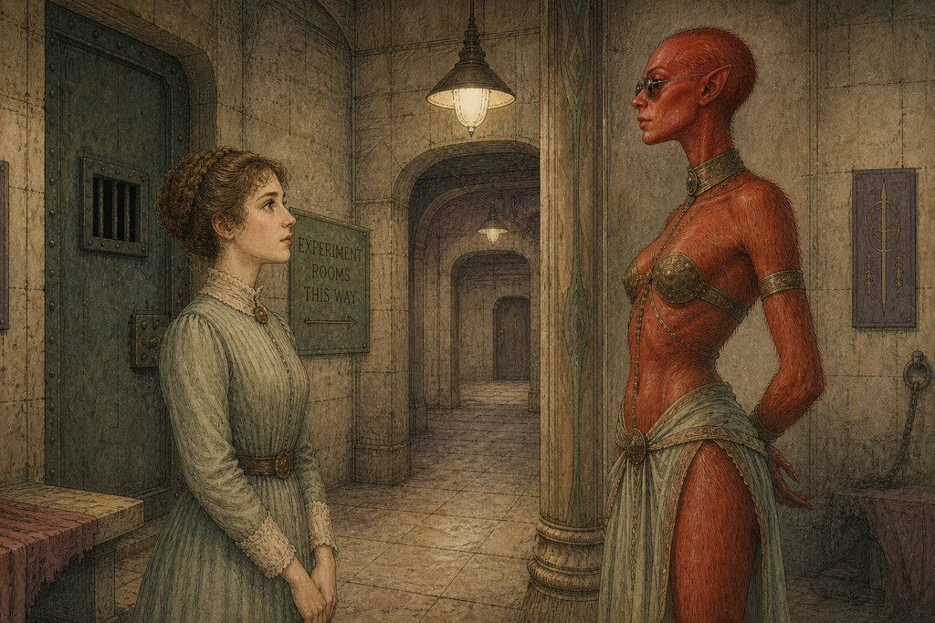 When Zumeena approached, however, Phyllis showed no terror; even her memories of laboratories and threatened vivisection had lost their sting.