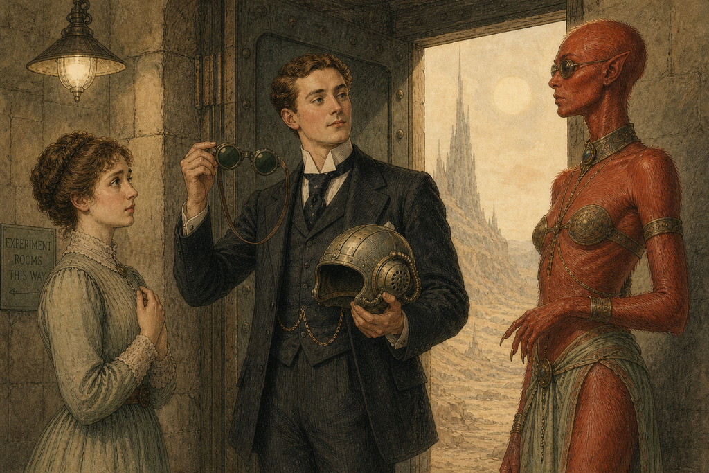 He met Phyllis's cautious gaze gently, accepted Zumeena's offer, and prepared them for the deadly daylight road to the Venus Pyramid.