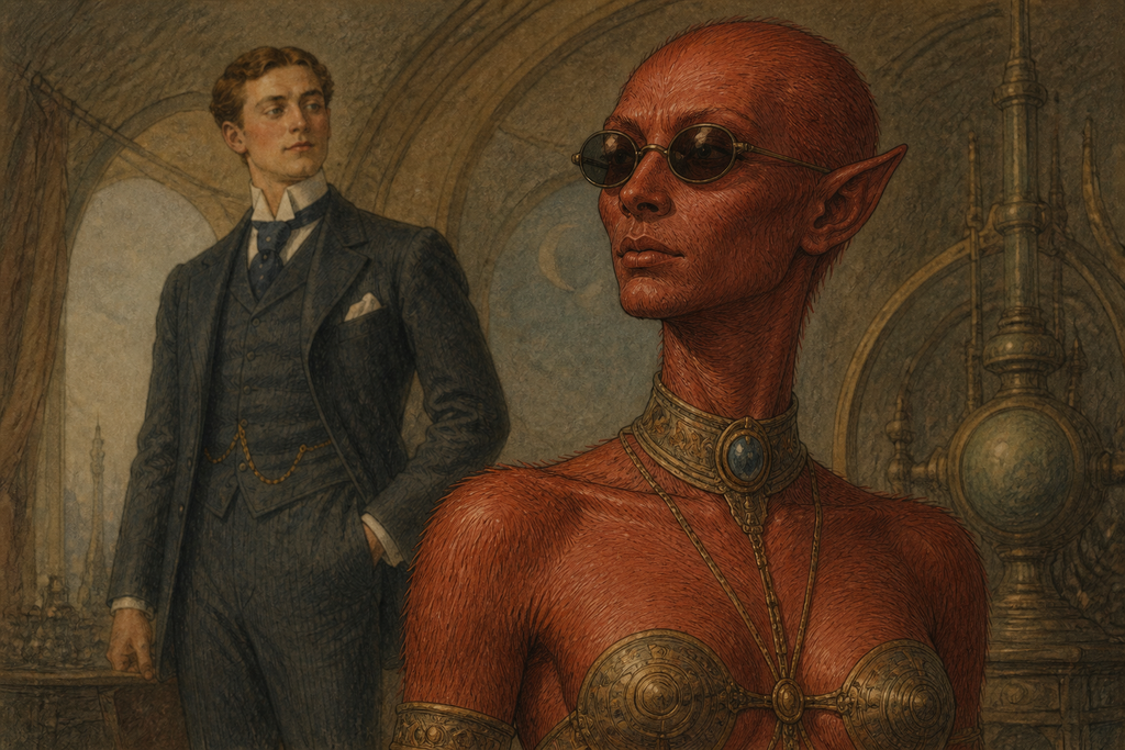Her scrutiny changed at once: the cowardly patient was wealthy, vain, and physically exceptional, a combination worth keeping close.