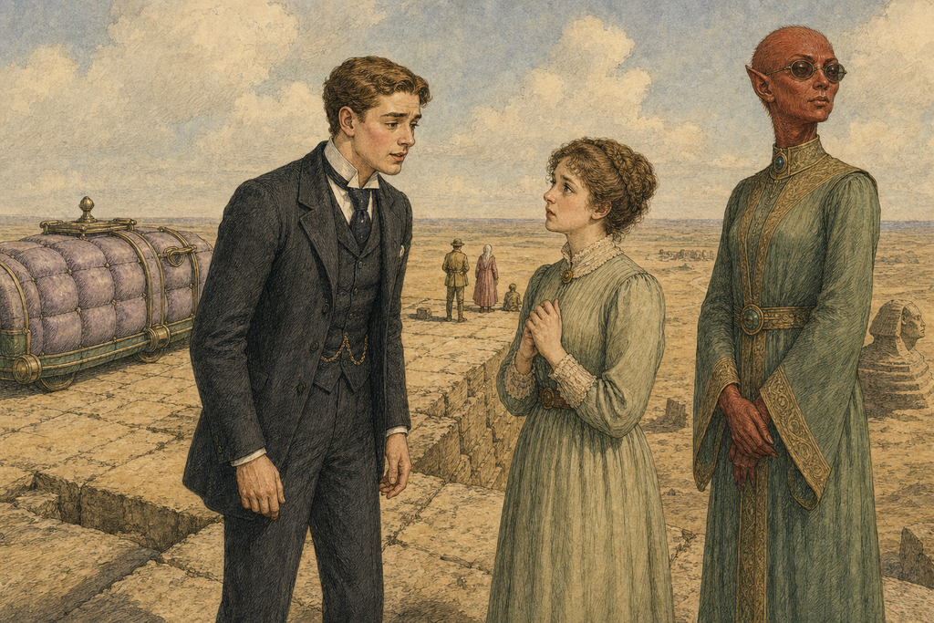 For once, anger could not master helplessness; he lowered his voice and asked whether Phyllis had been harmed.