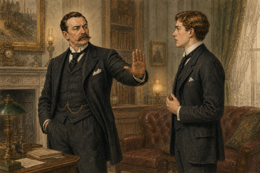 Thomas's Father hears of Venus, Thotheen rebels, and instantaneous travel, then declares the whole account feverish nonsense.