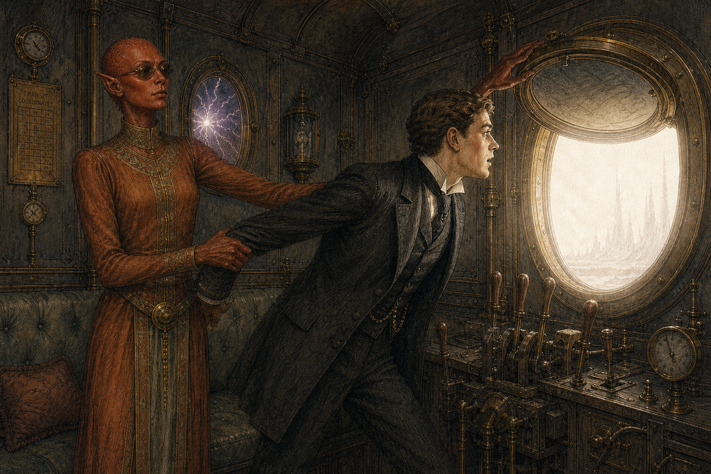 Zumeena met Thomas's denial without argument: she unfastened a scuttle and drew him toward the impossible daylight beyond its glass.