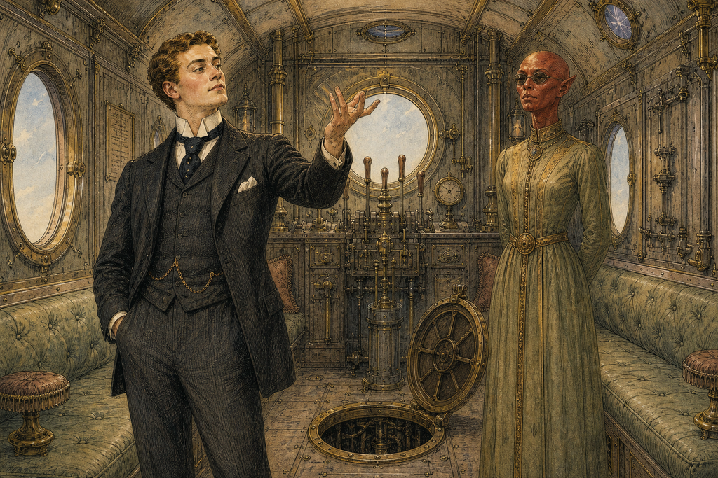Thomas recovered his vanity and declared the spectacle Zumeena's magnifying contrivance, built to frighten a man whose scientific wits remained sound.