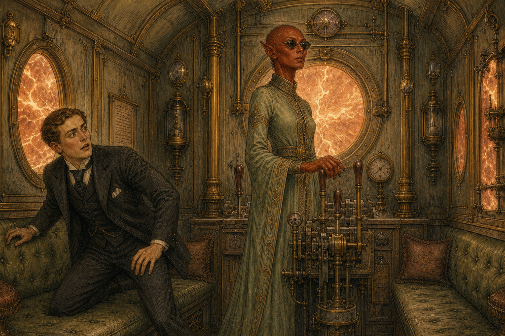 Zumeena touched the levers, and the Transit Car sank fifty feet through blazing air before settling with a soft, final jar.