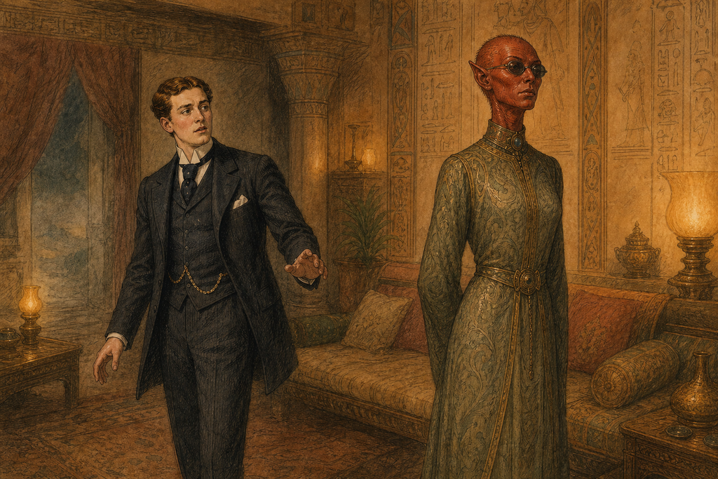 Thomas searched each alien face for reassurance, but Zumeena took him into a strange house and turned away.