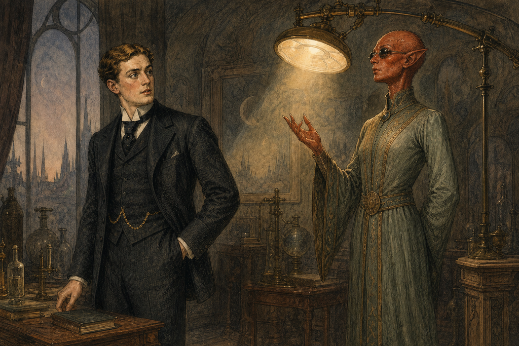 “You amuse me,” she said, “but Science has the greater claim upon your body.”