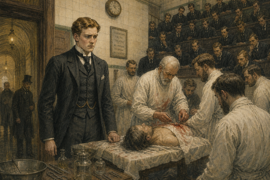 Then, in the tiled operating room, steel met flesh, and Thomas's practiced composure vanished with his color.