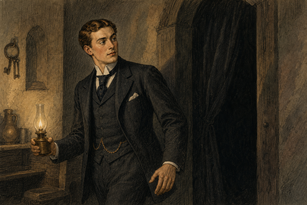 From the darkness came a woman's groan, proof that Thomas was not the only prisoner in the house.