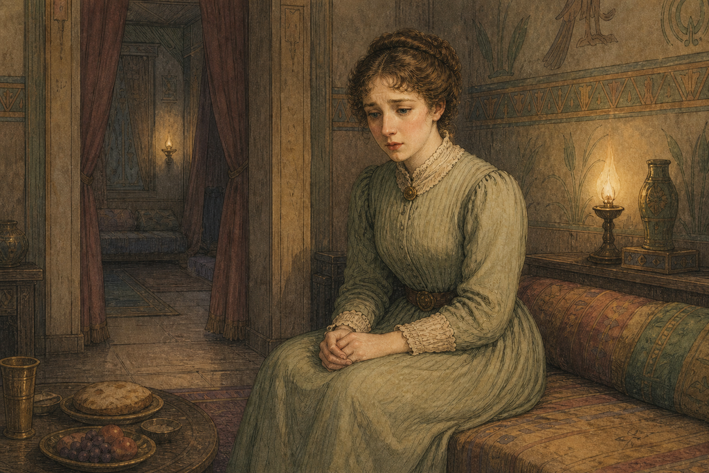 In a low voice, Phyllis told how a false employment advertisement had lured an orphan seeking honest work into captivity on Venus.
