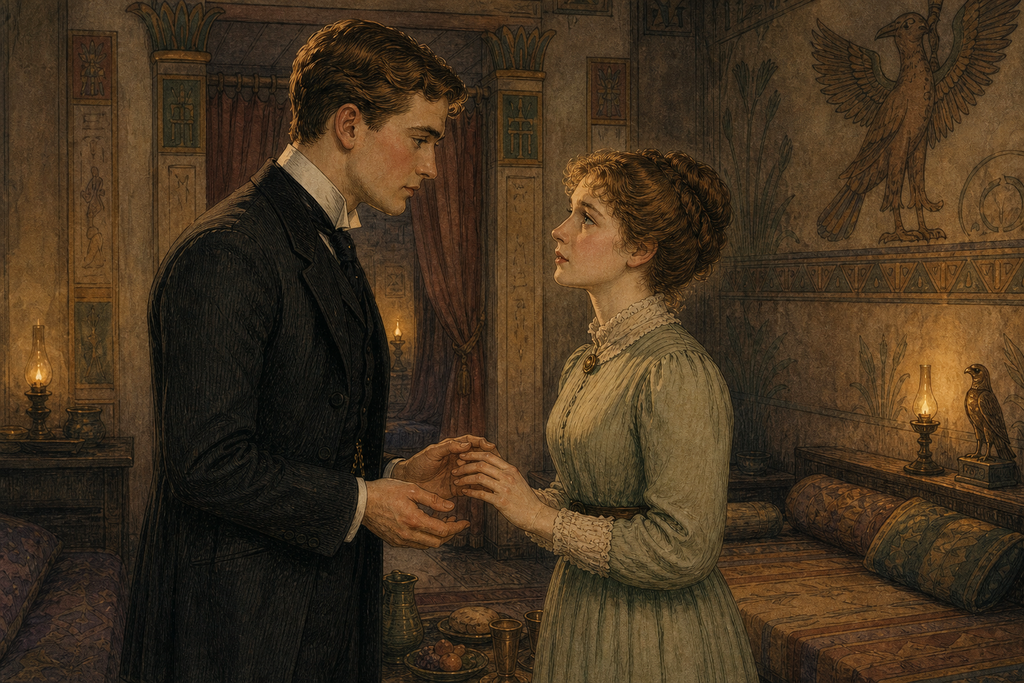 When Reverend Winward left them alone, the hush that followed drew Thomas Plummer and Phyllis Alson beyond gratitude into a trembling confession of love.