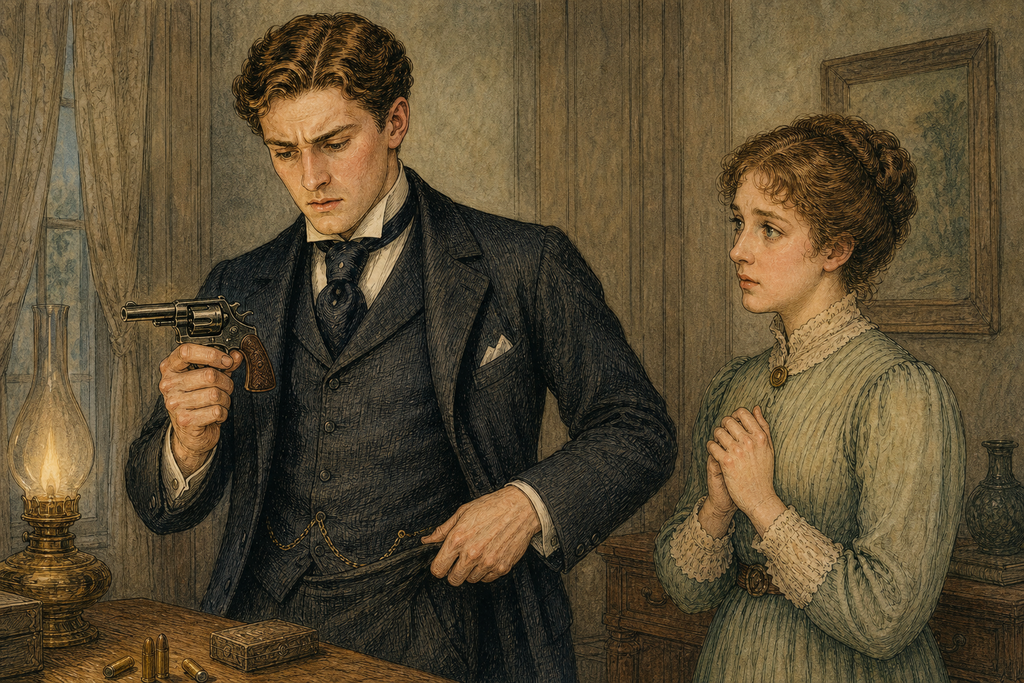 Then Thomas, searching his clothes, found his forgotten revolver, still loaded, and hope flashed through him with a darker companion.
