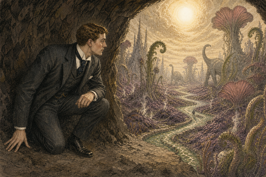 At last, twilight thinned the murderous glare, and Thomas Plummer crept to the tunnel mouth to search the dim horizon.