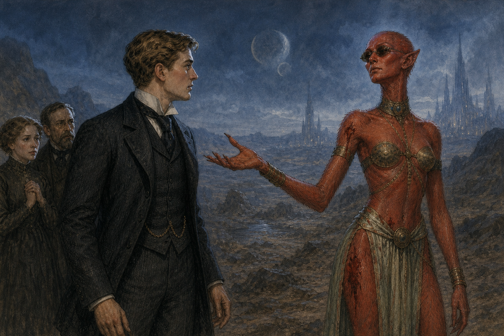 Composed, Zumeena offered immunity to Thomas, Phyllis Alson, and Reverend Winward if he carried her back to Venus City.
