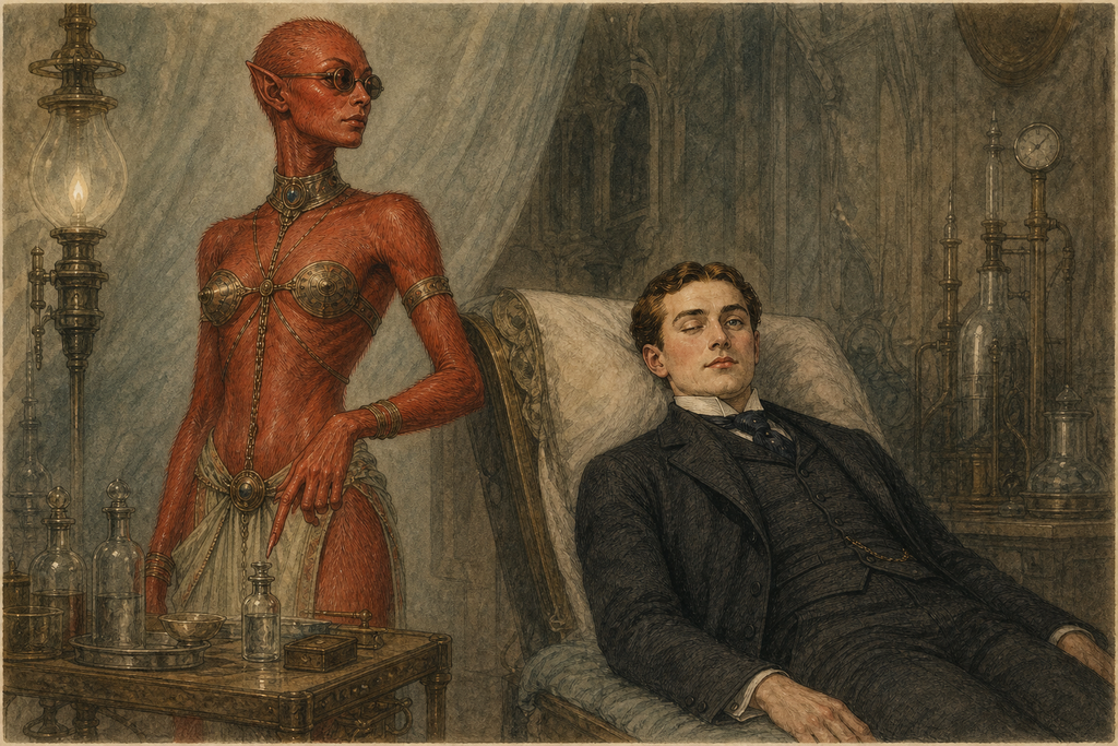 With clinical calm, she suggested curare, then spoke of observing its effects upon his supposedly insensible body.