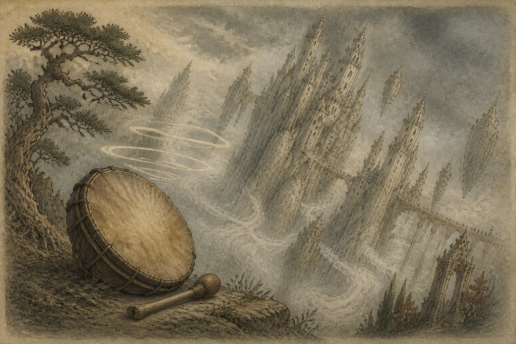 The thinning beat stumbled once, while Pegana seemed to lean toward the missing sound.