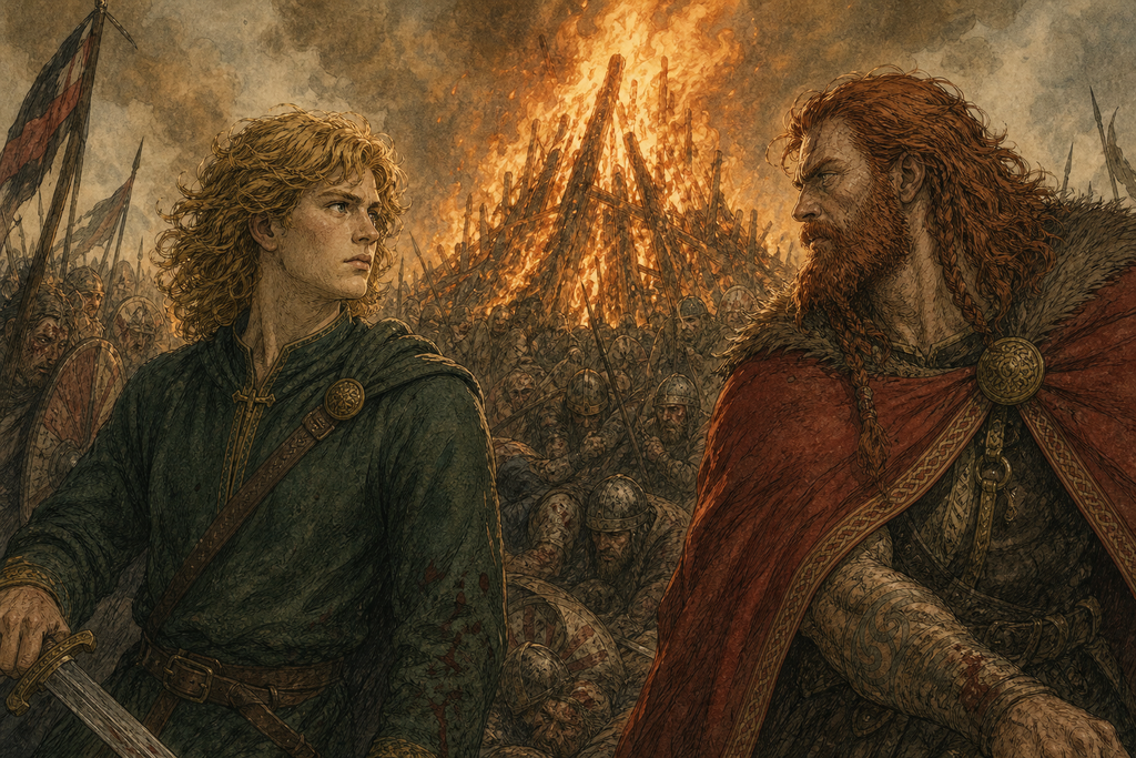 Face of God drove after it, striking through bodies until the sacrificial pyre towered above him.