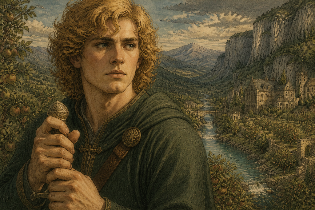 Still, his thumb kept rubbing the sword hilt smooth whenever mountain shadows crossed the orchards.