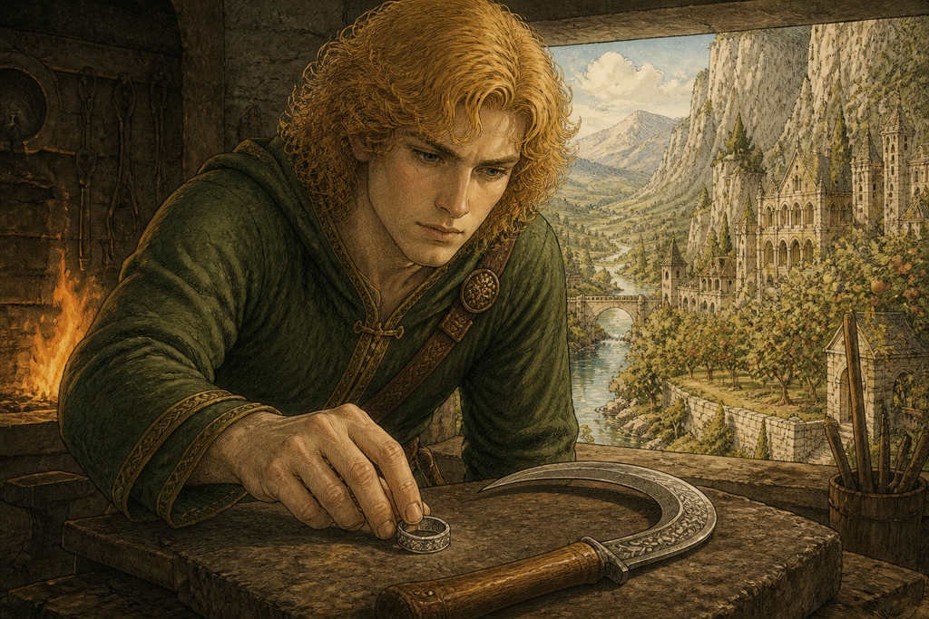 Face of God laid the enemy ring beside a Burgdale sickle.
