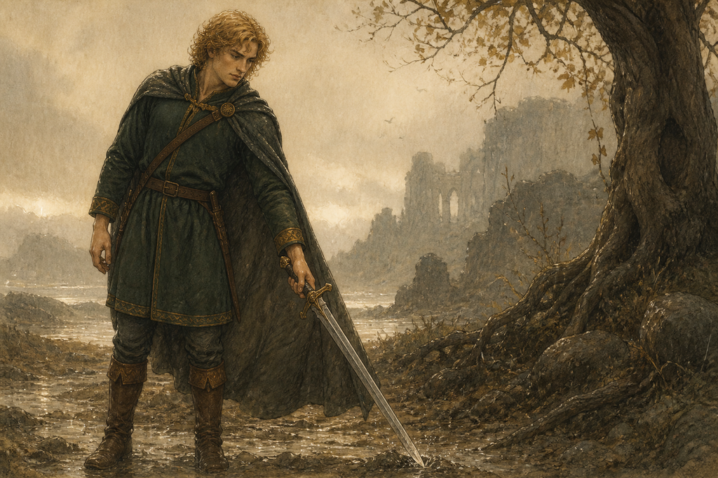 Face of God lowered his sword first.