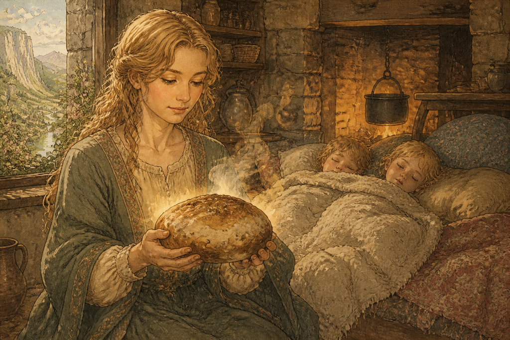 Bread steamed in trembling hands while children slept under clean wool.