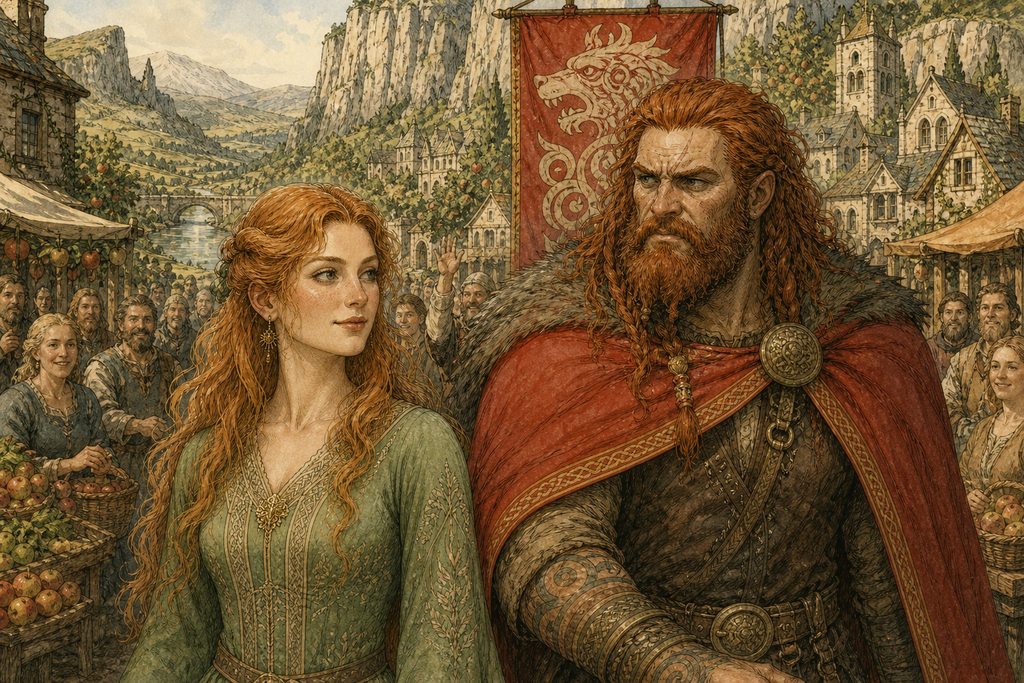 Those hands filled Burgdale's market when Sunbeam and Folk Might arrived beneath the red-jawed banner.