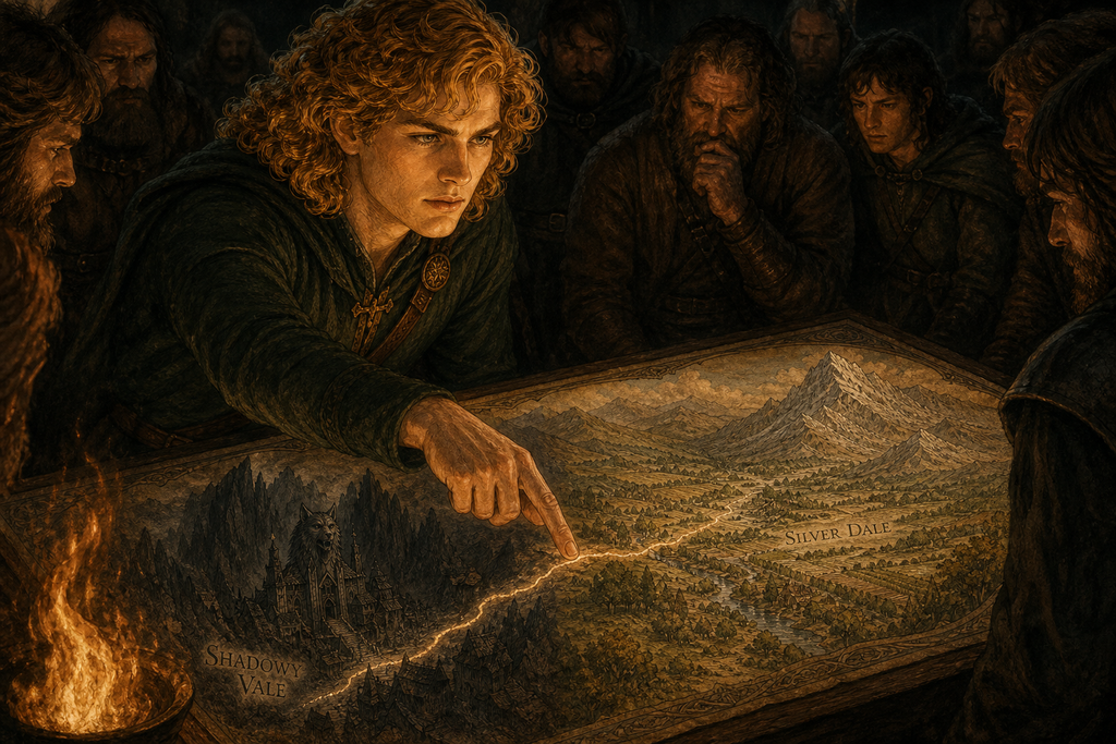 Face of God traced a hidden strike through Shadowy Vale toward Silver Dale, and no one spoke.