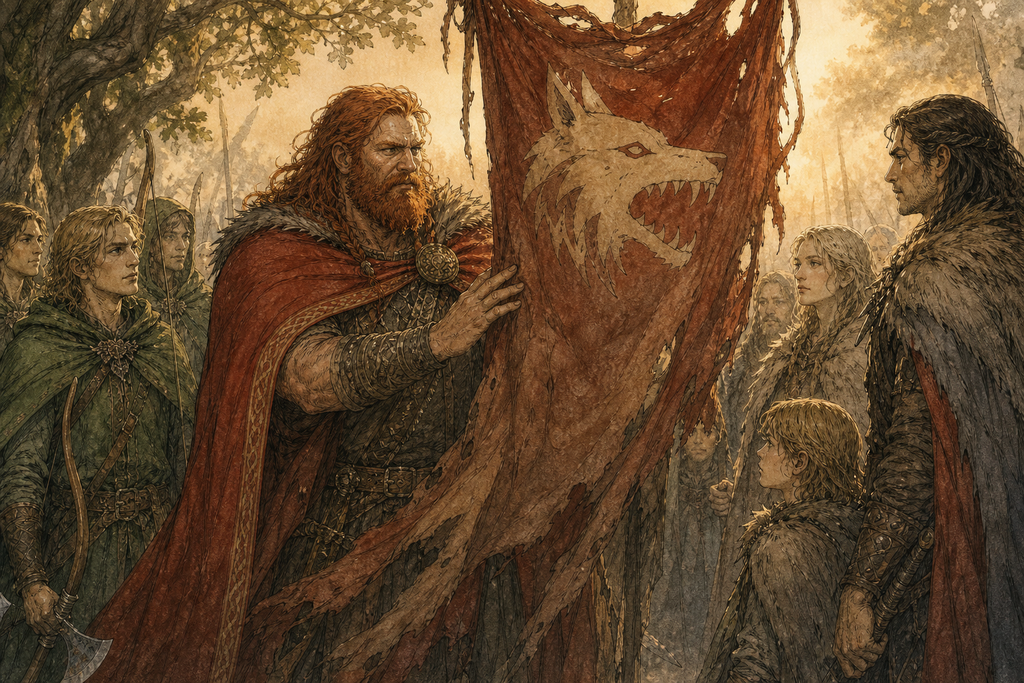 Folk Might touched the faded cloth, his mouth loosening as divided kindred recognized each other.