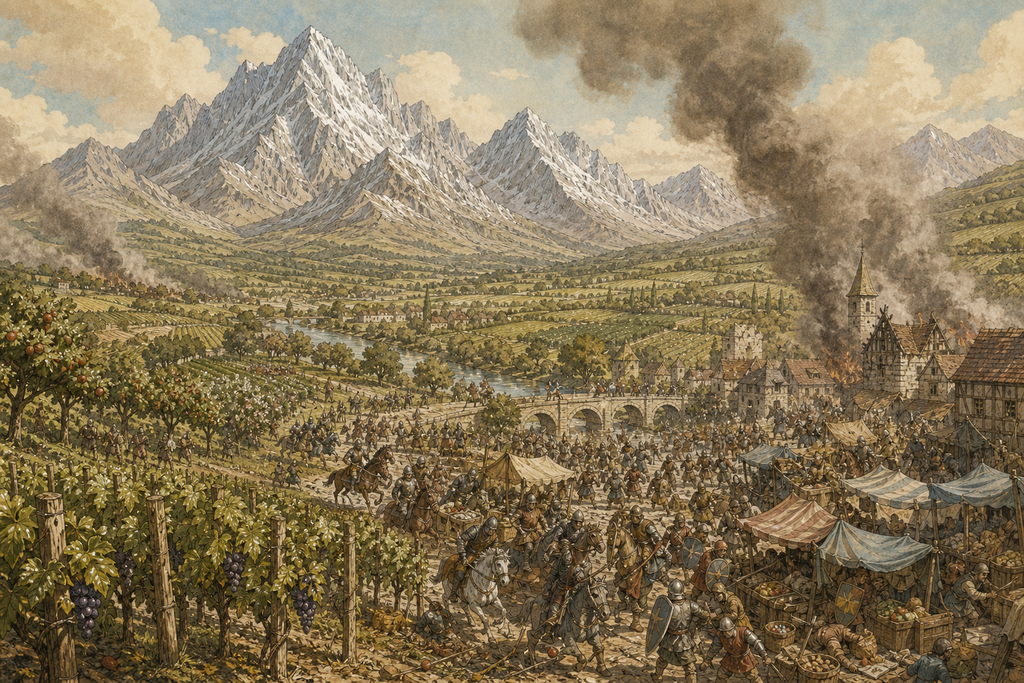 Silver Dale's morning shattered into war.