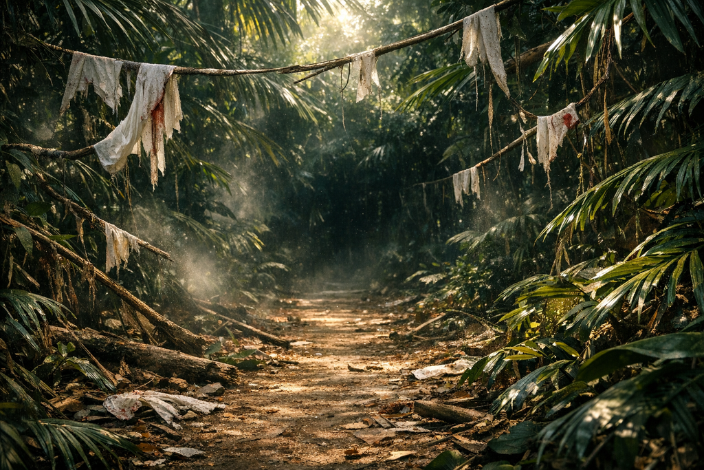 The jungle answered with shots, then silence, then distant animal voices.