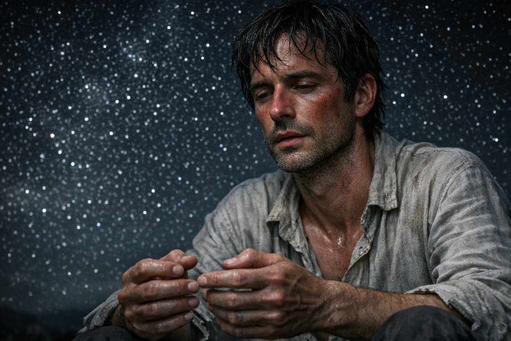 Under open stars he could still breathe, but among people his hands remembered the island and never unclenched.