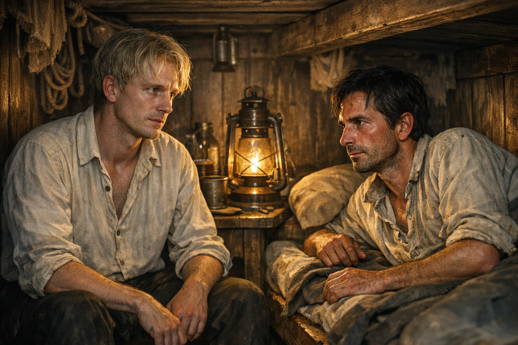 The man beside his bunk called himself Montgomery, but he would not say where the ship was bound.