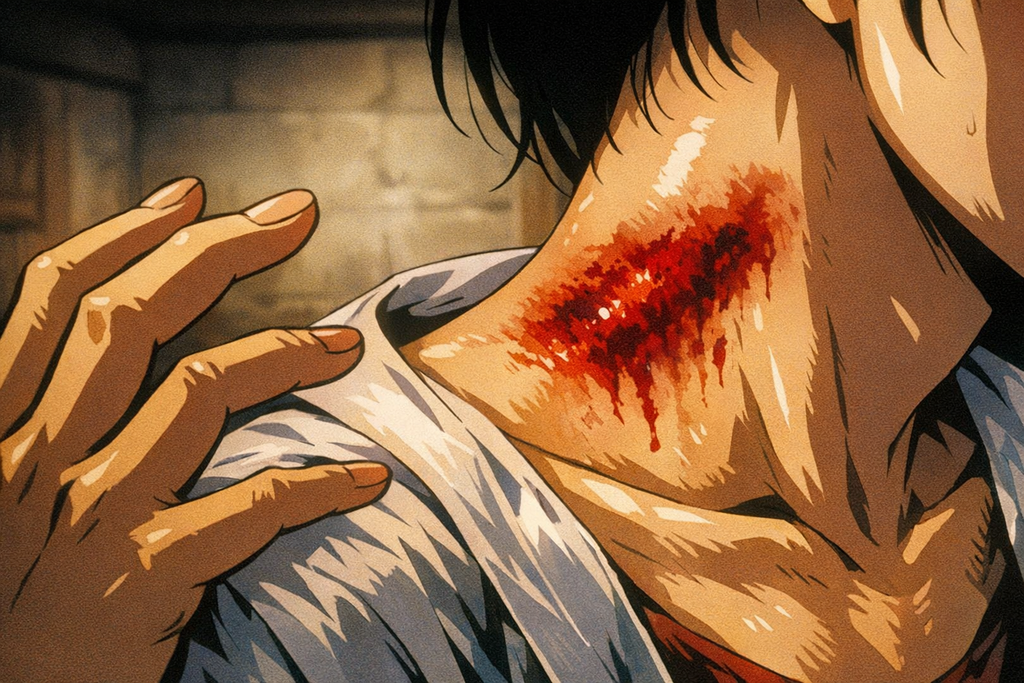 The red stain bloomed first on necks and shoulders, and the sight of it turned rumor into panic.