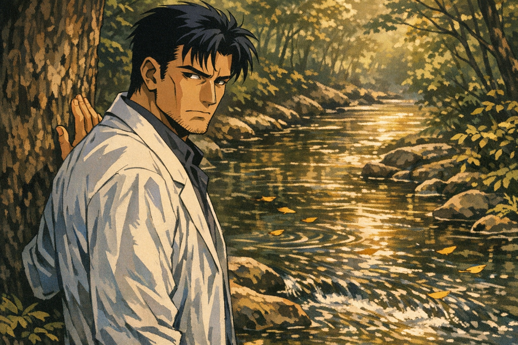 Beside the running water, Leopold spoke softly, as if the brook itself might carry dangerous words away.